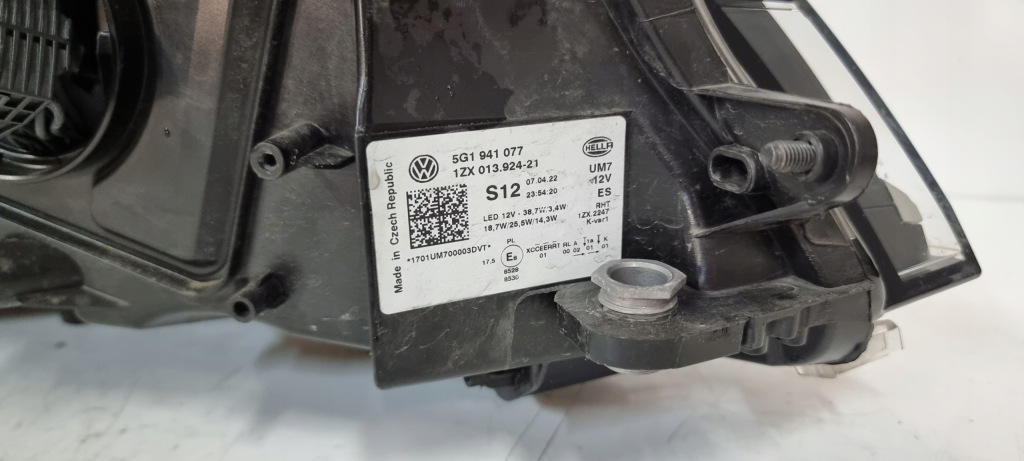 фото №8, Лампа передняя левая vw volkswagen golf vii lift full led