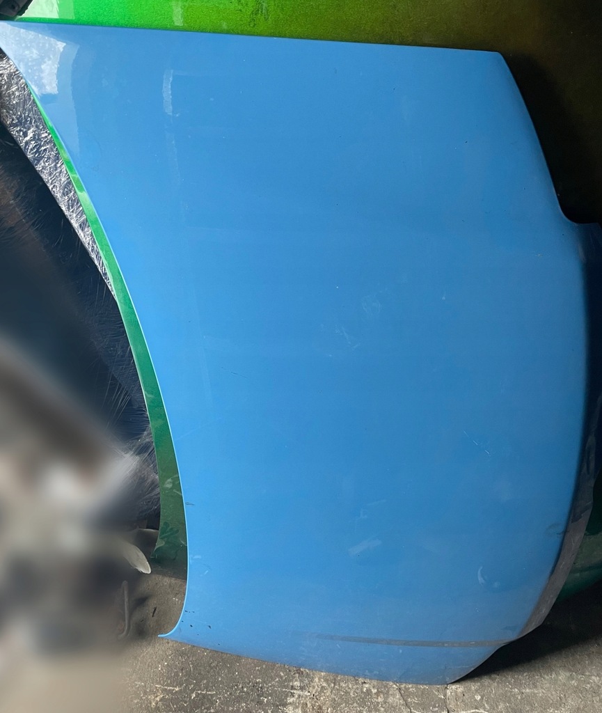 фото №1, Капот fiat panda ii niebieska голубой цвет 169