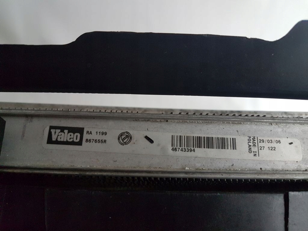 фото №6, Alfa 147 lift 1.6 b радиатор вентилятор комплект