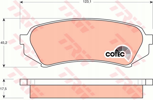 фото №2, Гальмівні колодки гальмівні задня trw do lexus rx 300
