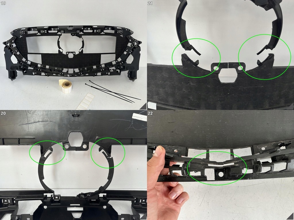 фото №11, Mazda 6 vi iii покоління ii lift gj 18- бампер + каркас решітка радіатора перед