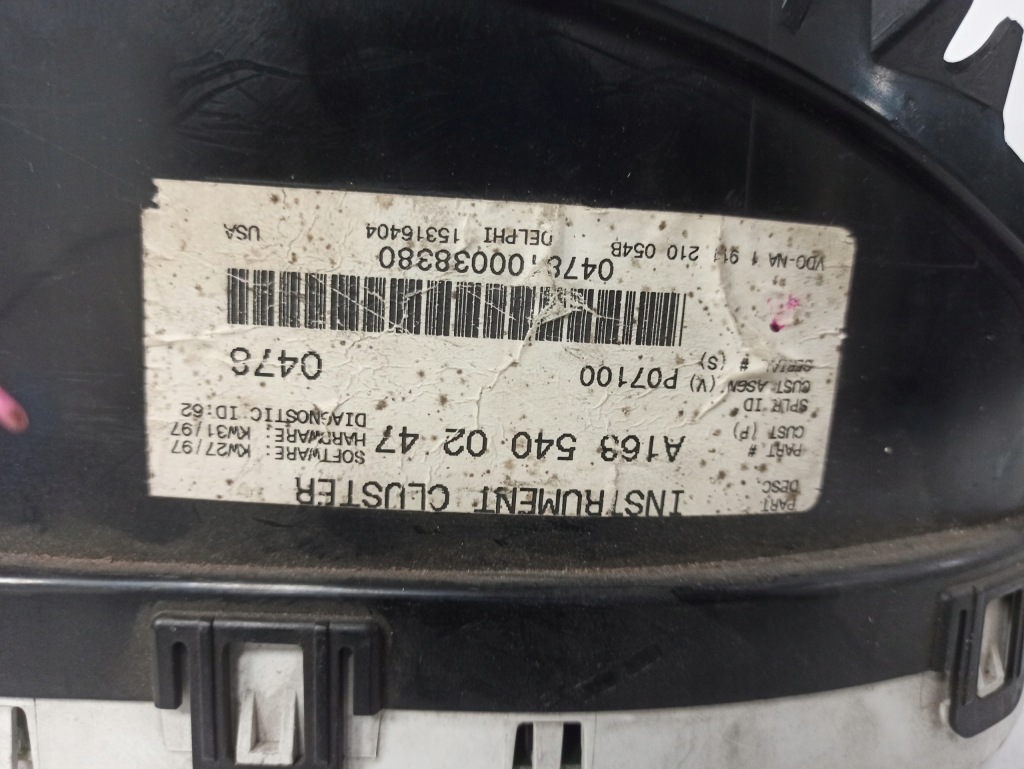 Mercedes-benz klasa a w168 1.6 b счетчик приборы a1685400247 Киев
