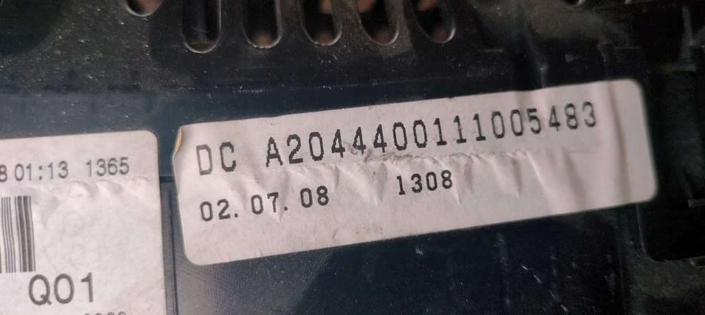 фото №6, Лічильник прилади mercedes c w204 a2044400111 europa