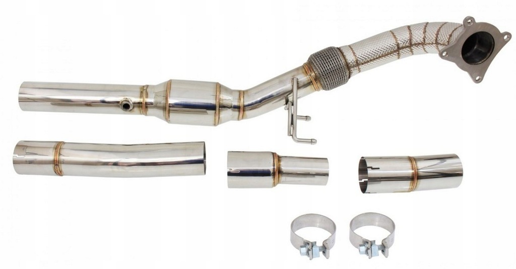 фото №1, Даунпайп audi tts 8j 2.0tfsi + защита тепловая