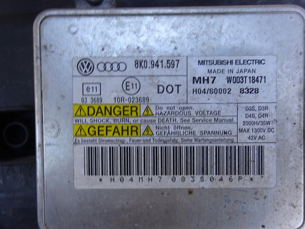 фото №10, Audi a3 s3 rs3 8p lift лампа права перед передня bixenon led 8p0941004an