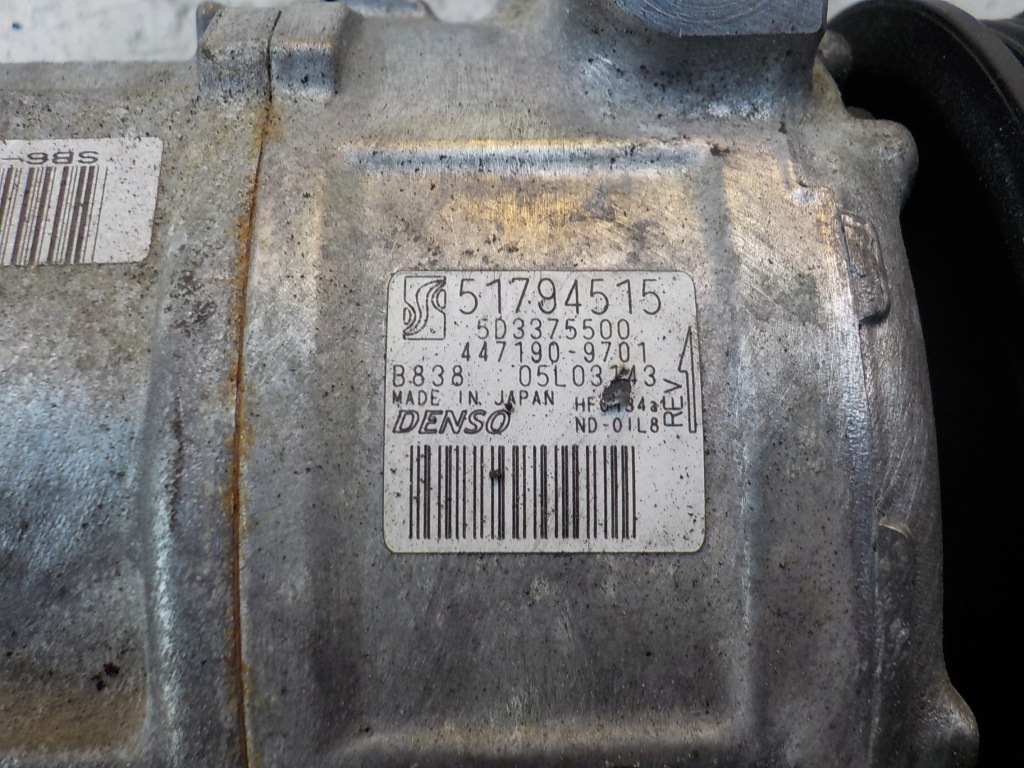 Alfa romeo mito 1.4 t-jet 120km 198a4000 компресор кондиціонера 51794515 Зі Шроту