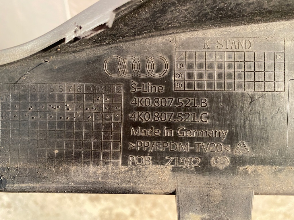 фото №8, Audi a6 c8 4k0 s-line диффузор бампера задняя задний