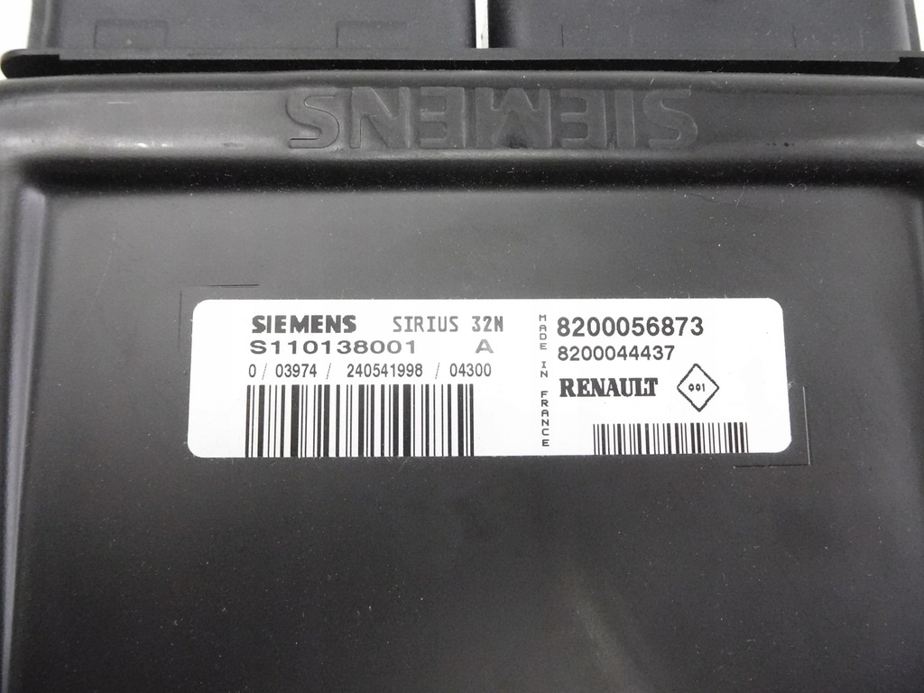 фото №6, Бортовий комп'ютер блок керування двигуна clio scenic 8200056873l
