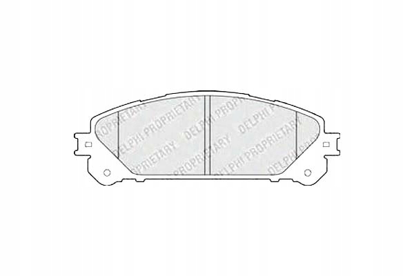 фото №2, Delphi lp2201 набор тормозных колодок тормозных, тормоза дисковые