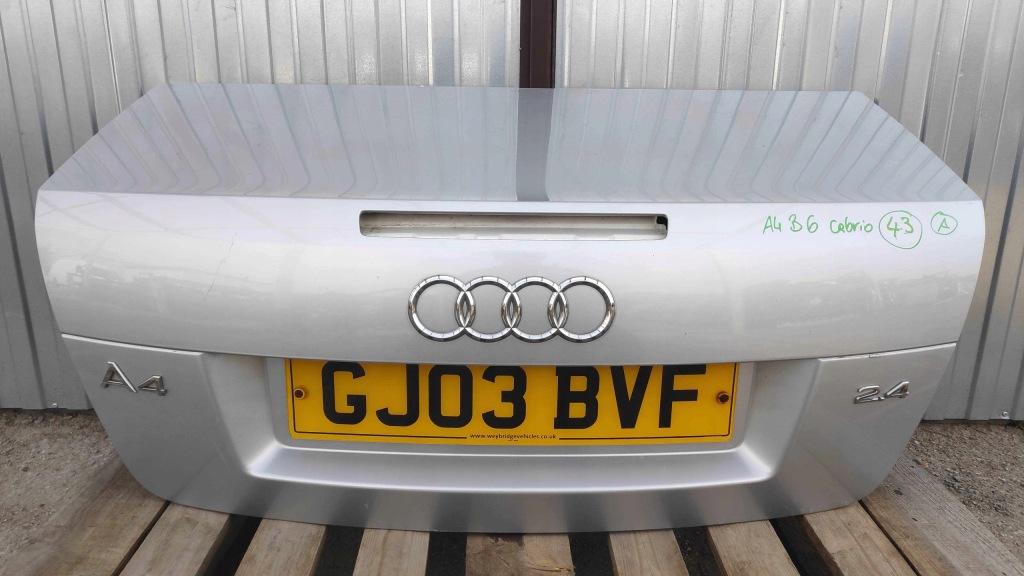 фото №1, Кришка багажника багажника audi a4 b6 cabrio 02-06