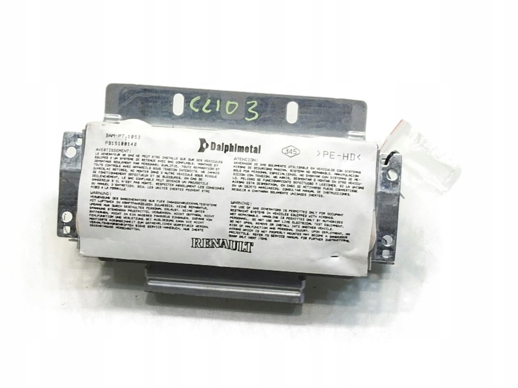 фото №1, Подушка air bag пасажира renault clio iii 8200788814