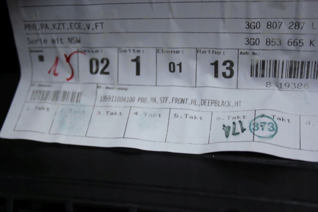 фото №10, Бампер перед vw passat b8 4 pdc lc9x 20r