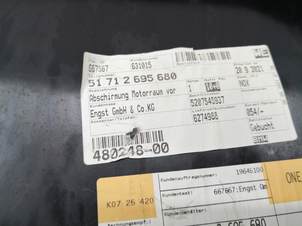 фото №5, Плита захист нижня bmw 5 e39 m5