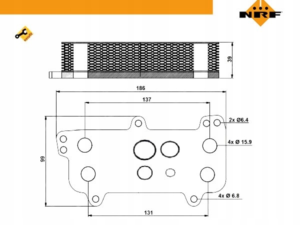 фото №2, Радіатор оливи [nrf]