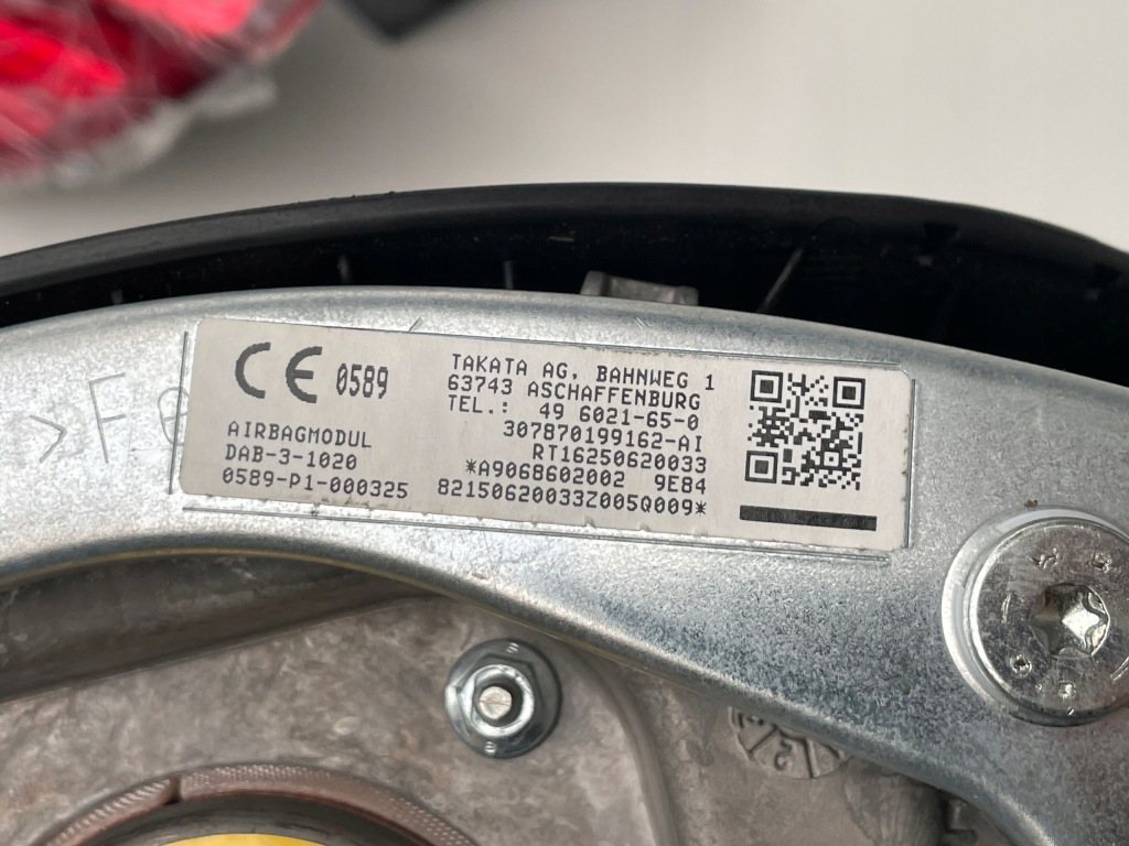 фото №9, Подушка подушка безопасности водителя mercedes sprinter w906 a9068602002