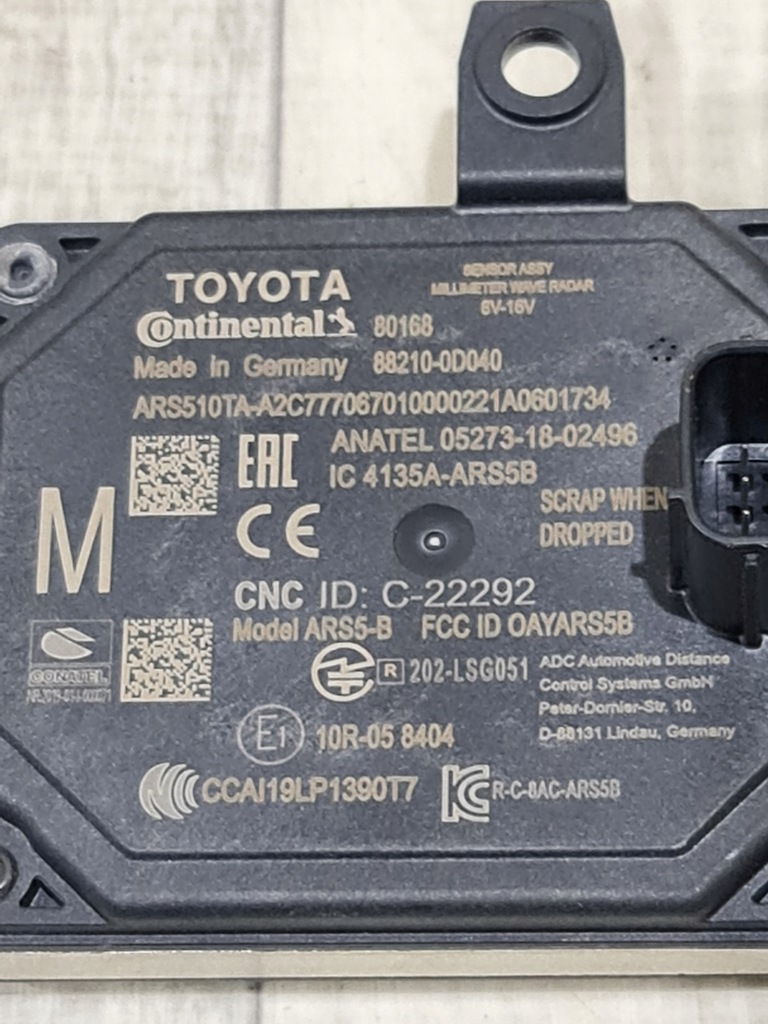 фото №3, Toyota yaris iv радар distronic модуль 88210-0d040