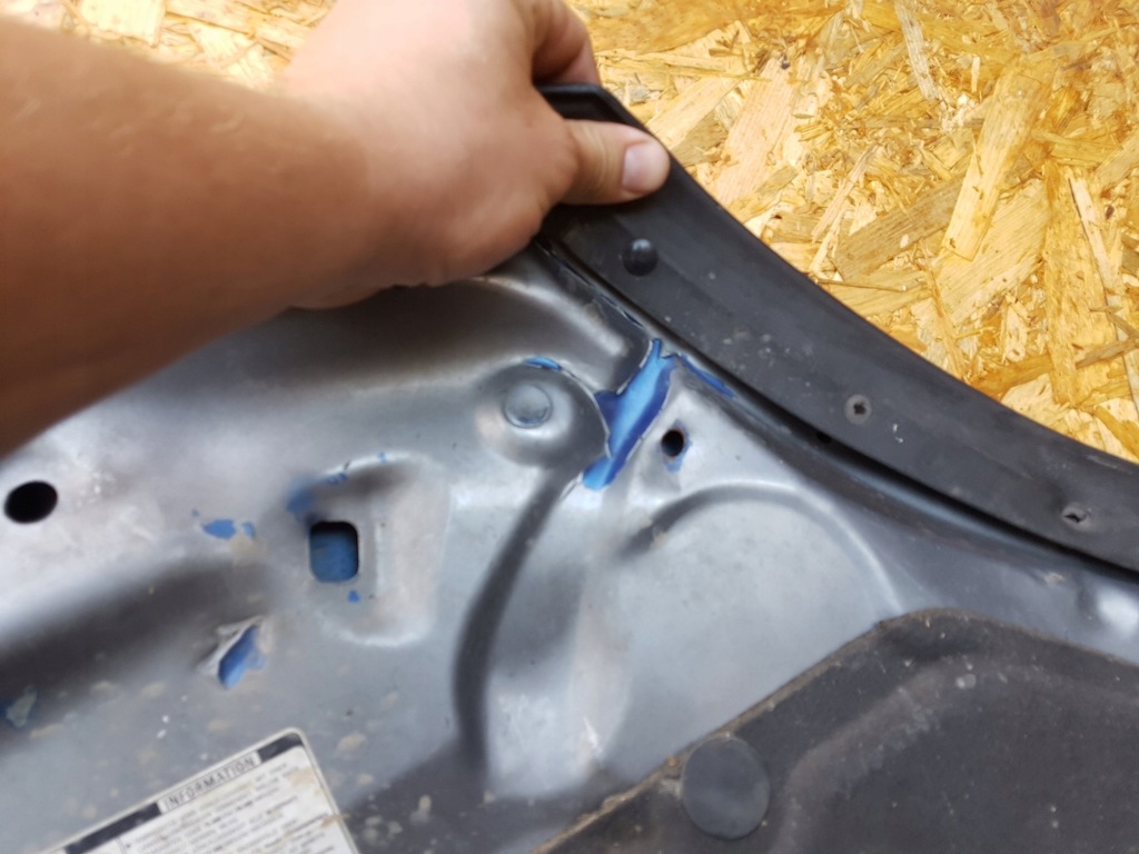 фото №11, Honda civic vii nh674p szary сіра капот кришка двигуна