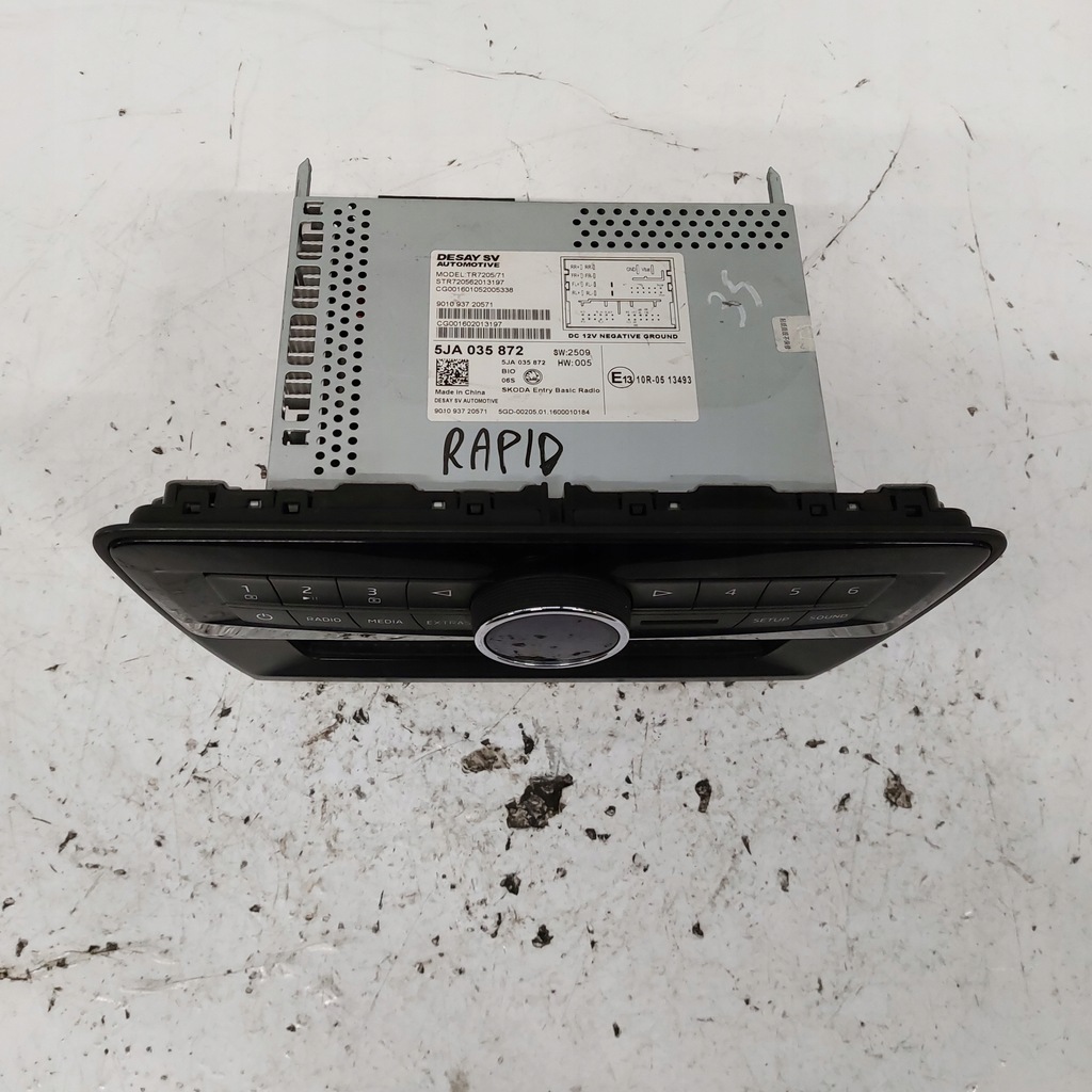 фото №5, Skoda rapid радио заводской 5ja035872