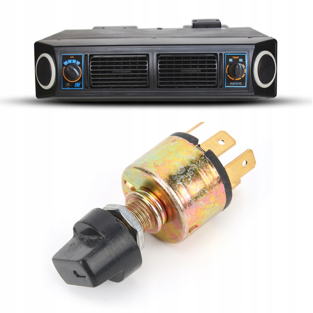 фото №12, Перемикач вентилятор кондиціонера 3-ступінчастий 12v 24v m