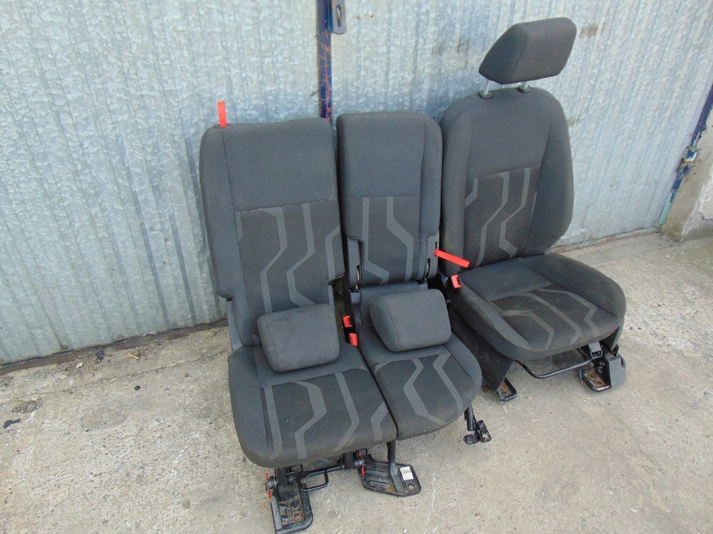 фото №5, Сидіння сидіння перед ford connect mk2 2+1 підголівники