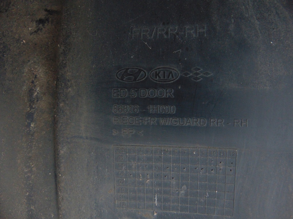 фото №8, Підкрилок ліва перед передні kia ceed i sw 2006r- europa