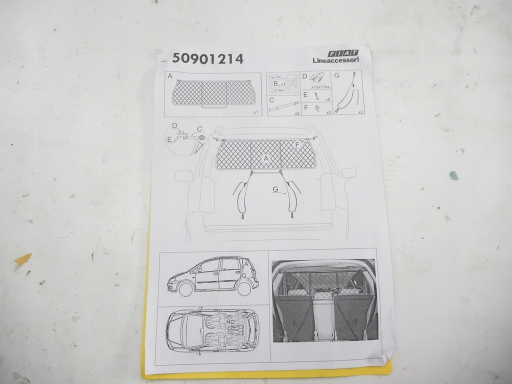 фото №7, Решётка dla psa fiat idea lancia musa 50901214