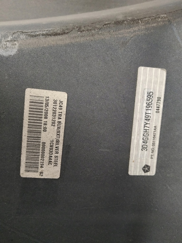 фото №8, 2008-2011r dodge journey бампер задня оригінал szary przed liftem
