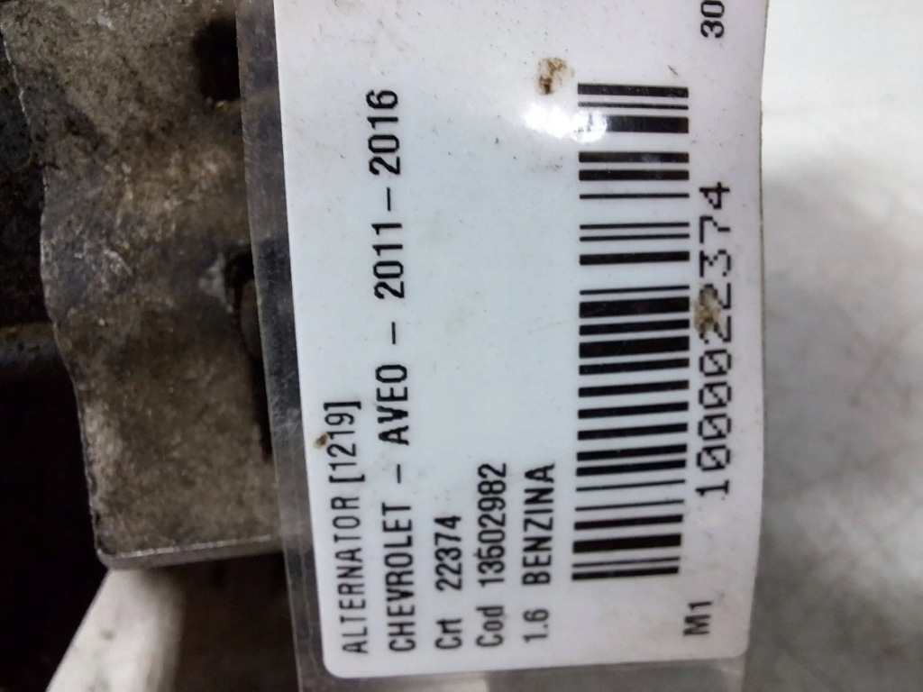 Генератор 13502982 chevrolet aveo t300 1.2 11- Недорого