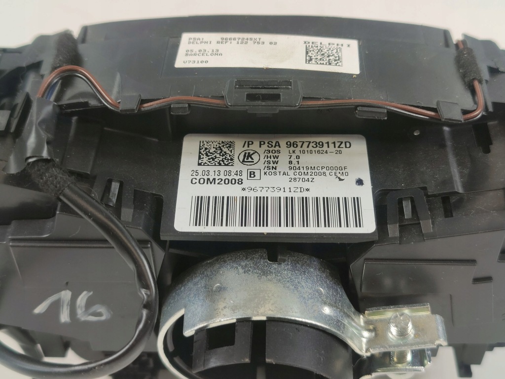 фото №6, Важіль перемикач комбінований стрічка peugeot 3008 i 09-16 96773911zd