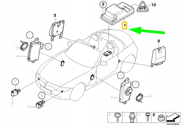 Модуль інформації безпеки bmw z4 roadster e85 65776962767 6962767 Київ