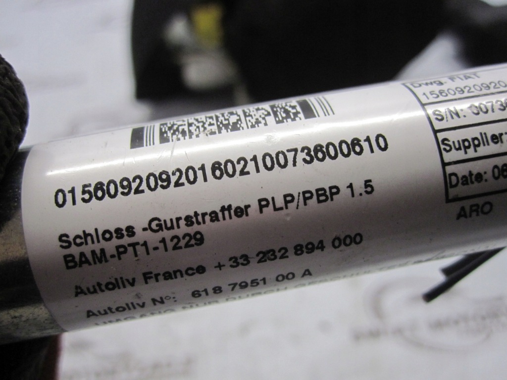 Alfa romeo mito 10r ремень безопасности натяжитель левое  перед 1560920920 с Разборки