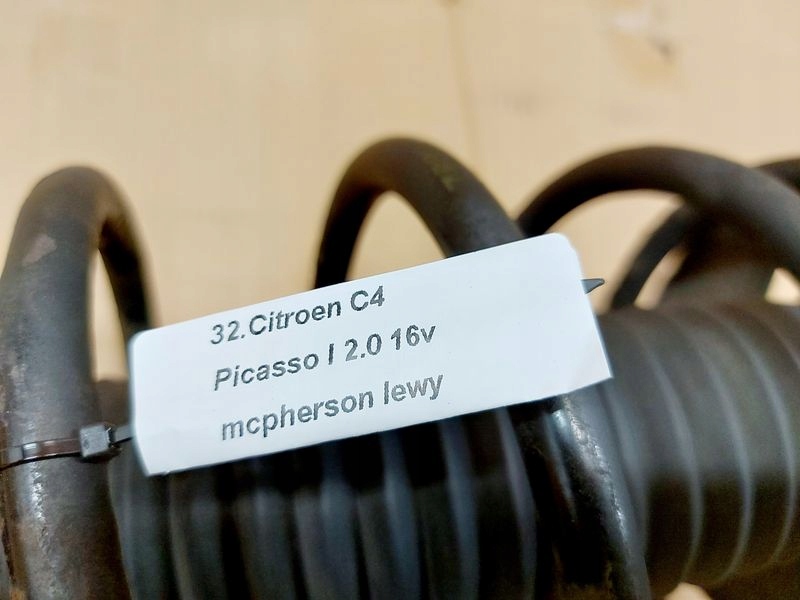 фото №7, Citroen c4 picasso i 1 2.0 16v амортизаторна стійка поворотний кулак амортизатор лівий перед