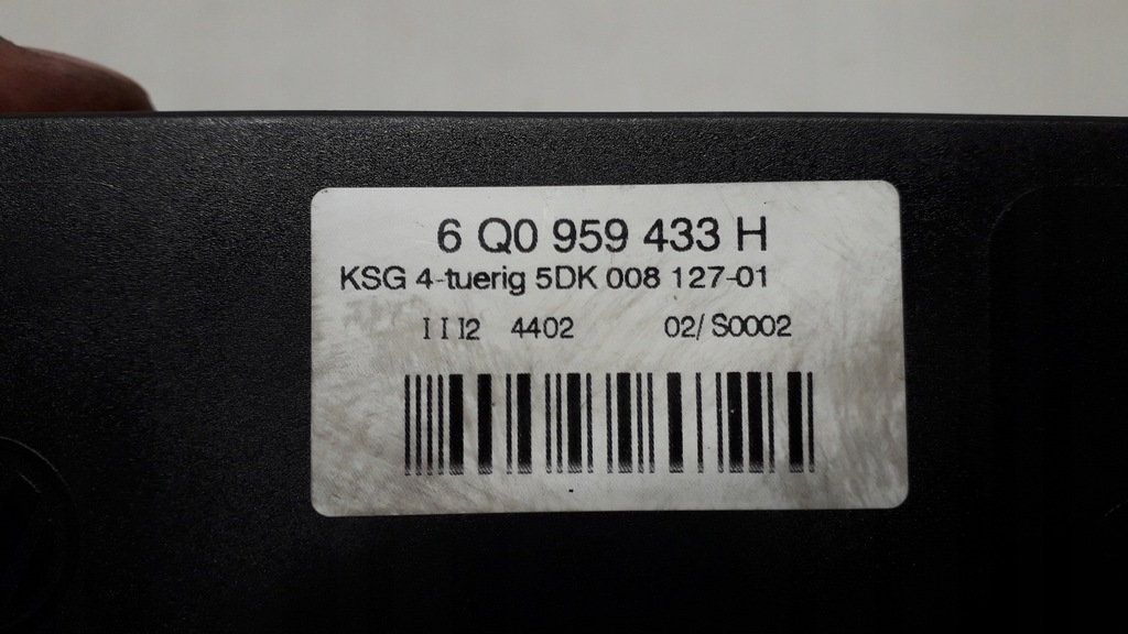 фото №6, Vw polo 9n 01- модуль комфорта 6q0959433h