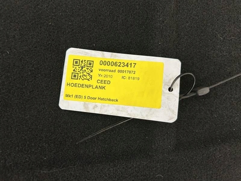 фото №6, Kia ceed i 06-12 hb 5d lift задня полиця багажника czarna 85935-1h000 orygin