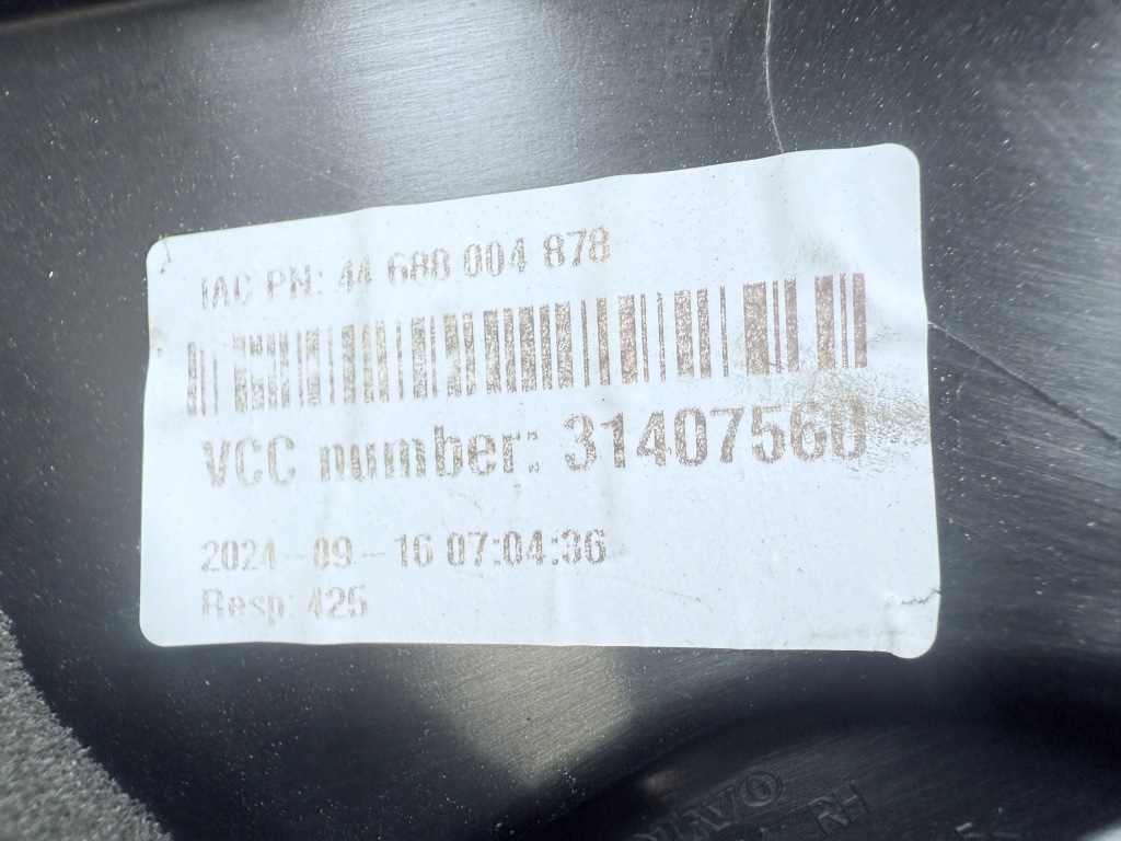 фото №3, Молдинг захист двері правий перед volvo xc60 ii 31407560