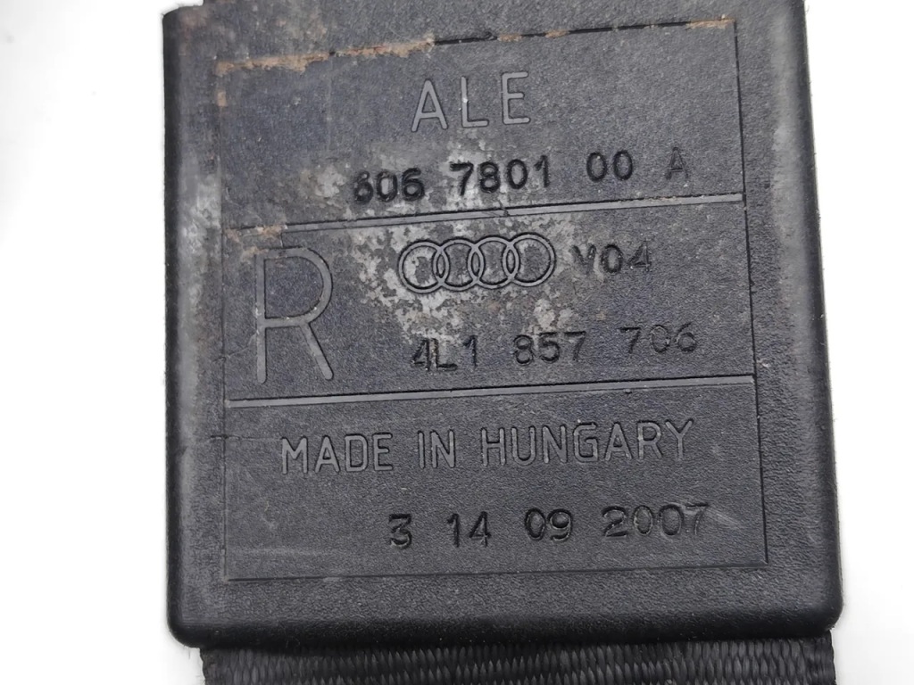 Audi q7 ремінь безпеки сидіння передній перед prawidłowy 2006 suv Зі Шроту