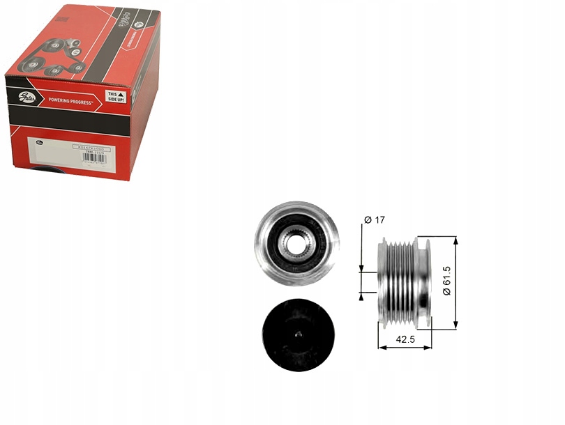 фото №1, Сцепление генератора gates