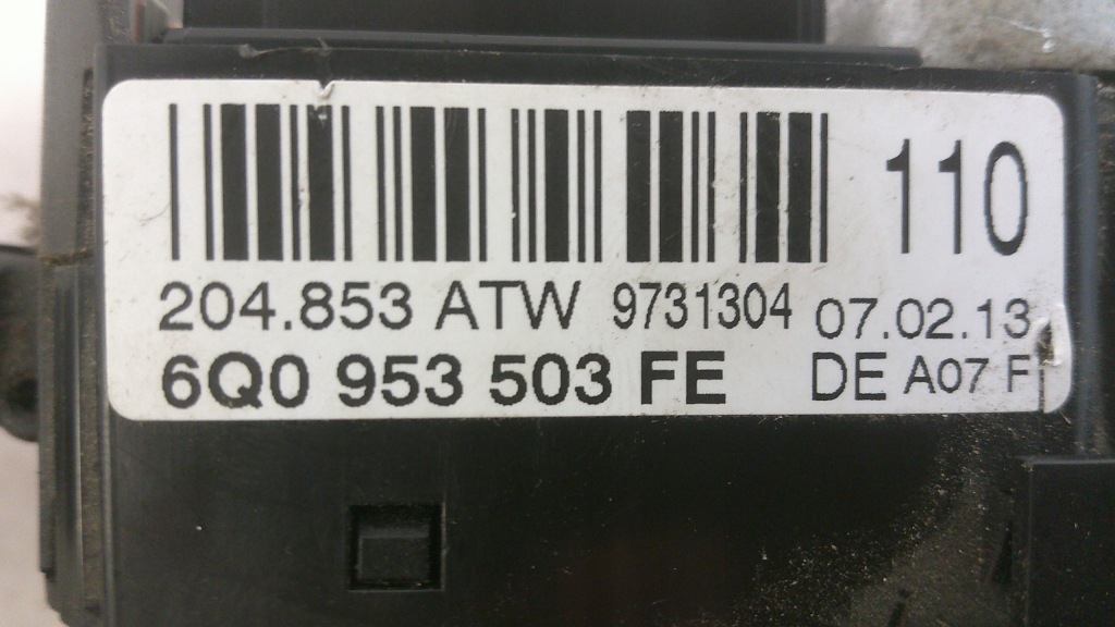 фото №8, Vw transporter caravelle t5 t6 рычаг переключатель 6q0953503fe 6q0959654d