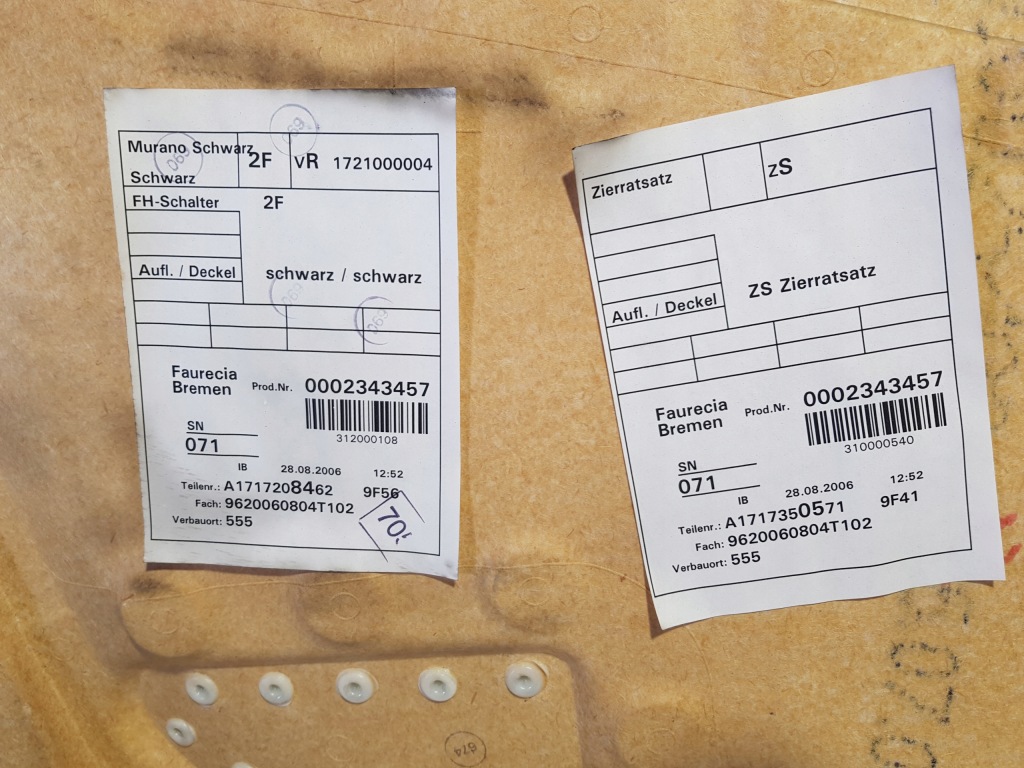 фото №14, Обшивка оббивка двері правий перед mercedes slk r171 w171 uk