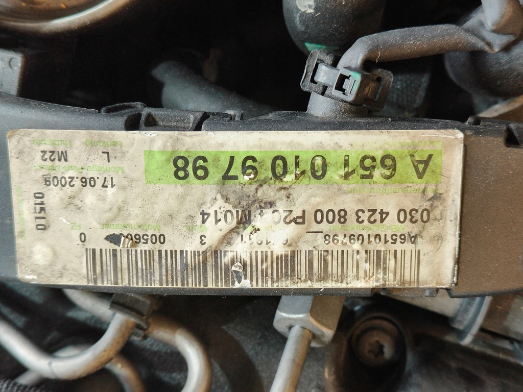 фото №8, Mercedes w204 w212 двигатель kompletny 2.2 cdi om 651 911