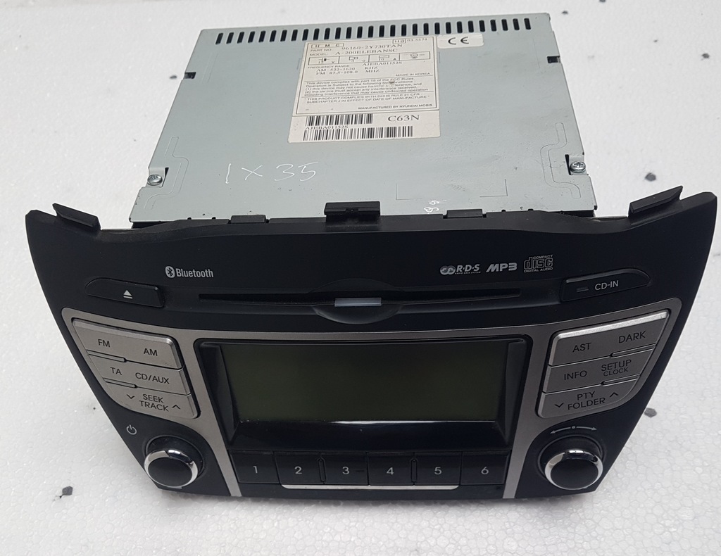 фото №1, Радіо cd радіопрогравач hyundai ix35 10-15