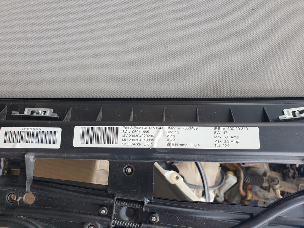 фото №9, Стекло люк панорамы bmw 5 e61 touring оригинальный номер малый