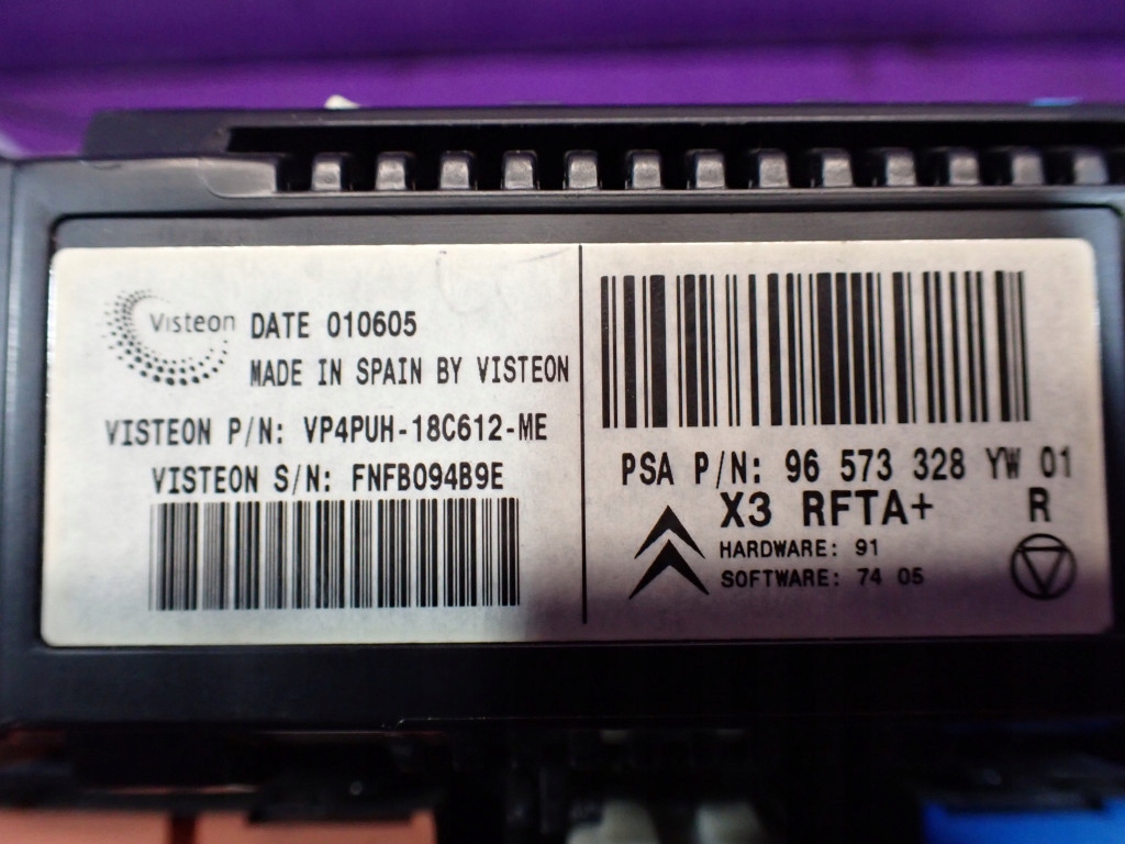 фото №8, Citroen c5 i 04-08 lift панель кондиционера обдув 96573328yw