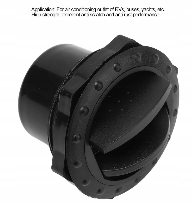 фото №15, Выход воздуха диффузор fi 60mm чёрный 4 sztuk