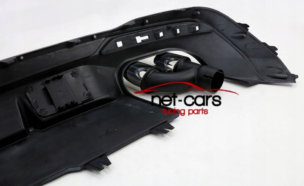 фото №10, Диффузор спойлер audi a4 b9 8w lift 20- насадки чёрный sline s4