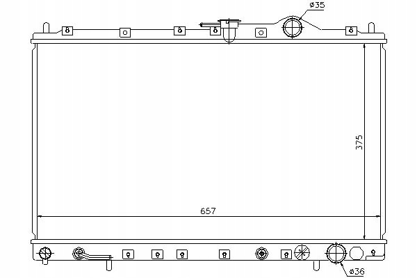 фото №2, Nissens радиатор wody mitsubishi space runner 1.8