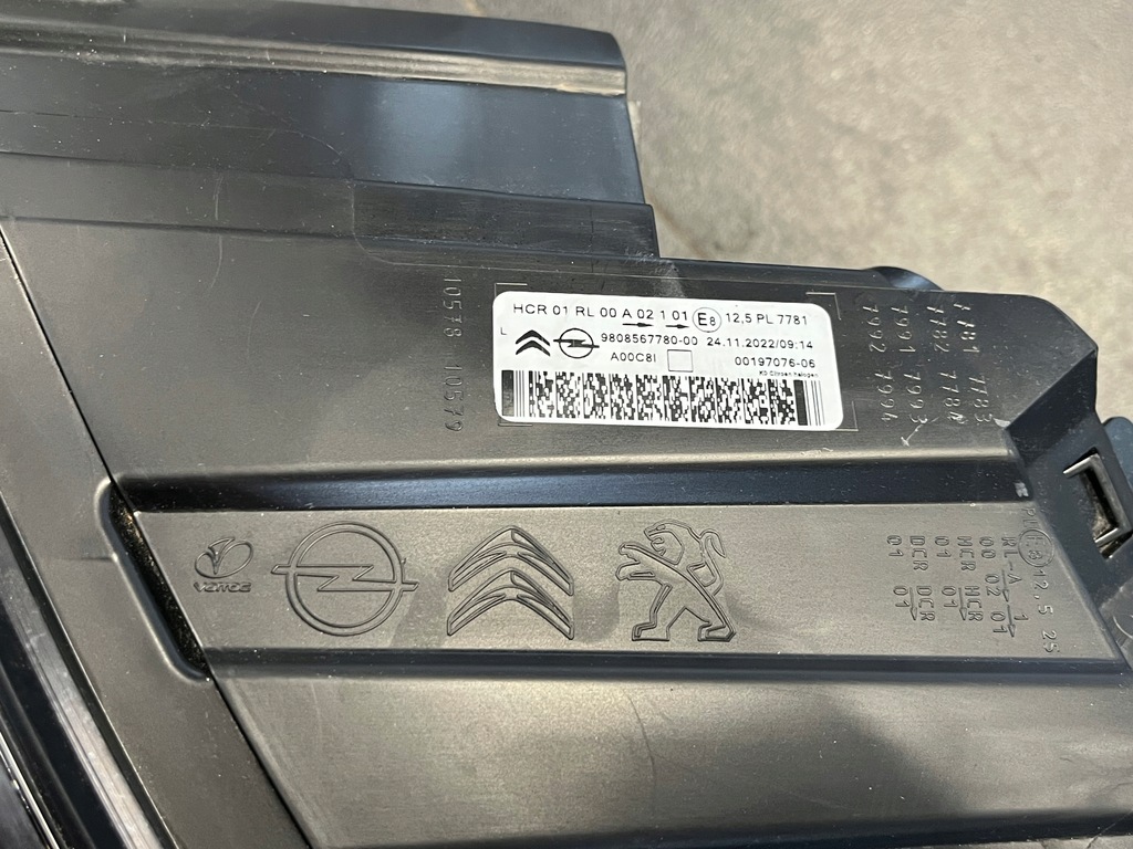 фото №6, Лампа ліва передня citroen jumpy iii vivaro zafir