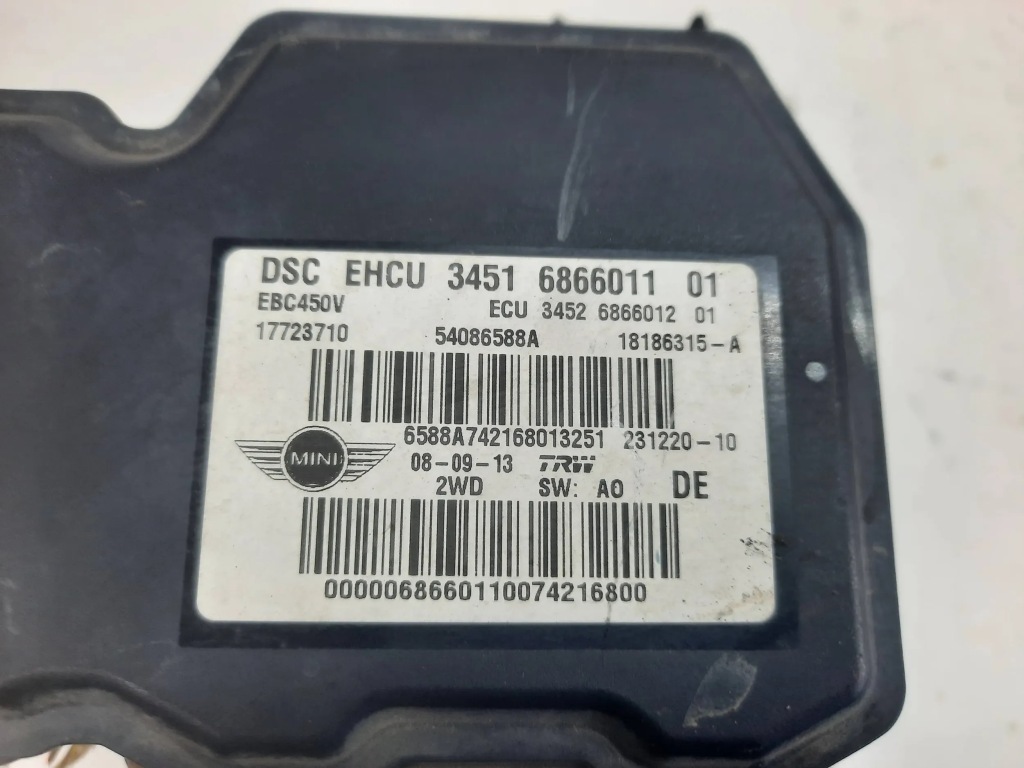 фото №2, Насос гальмівна abs mini r60 countryman r61 paceman 6866011