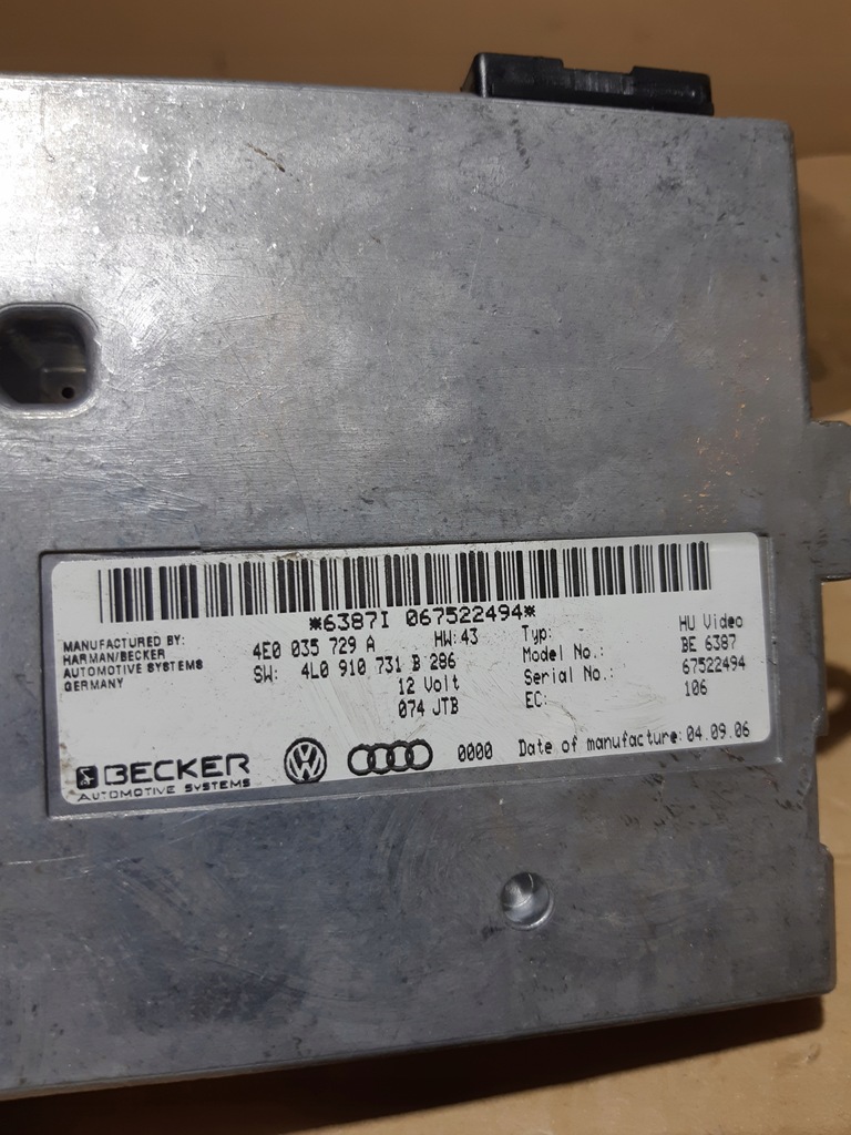 фото №5, Audi q7 4l блок управления mmi 4l0910731b 4e0035729a