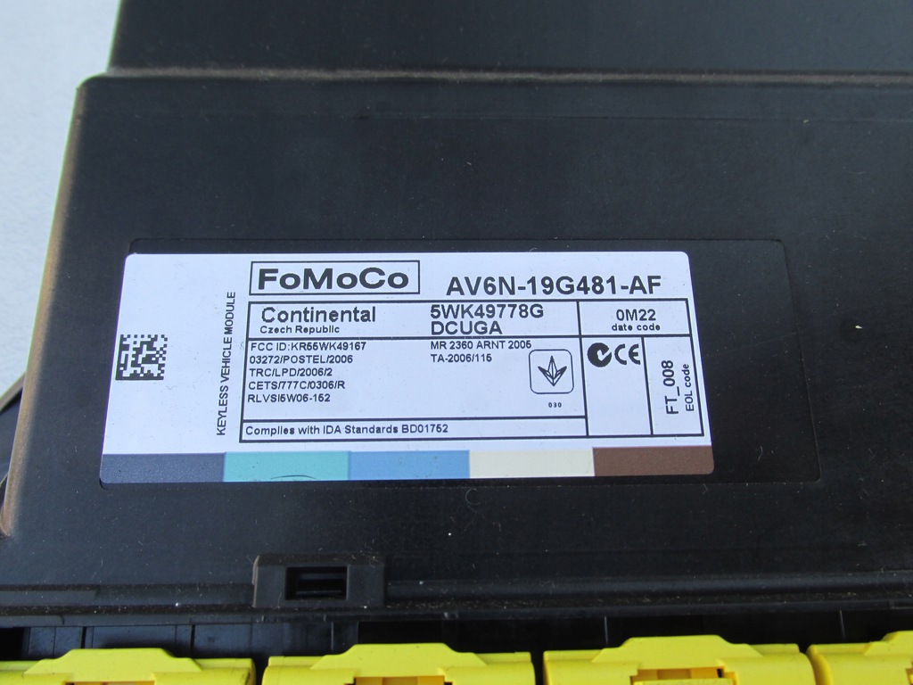 фото №6, Модуль комфорта av6n19g481 ah af c-max mk2 grand
